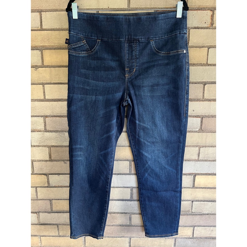 Rock & Republic Denim Rx Fever Crop Dark Wash Pull On Jeans Size 14